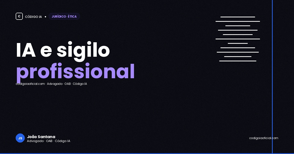 IA e sigilo profissional